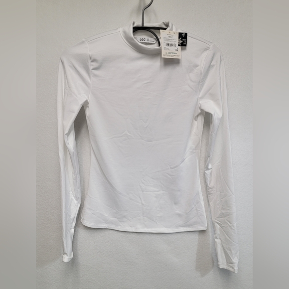DSG Cold Weather Compression Mock Neck Long Sleeve Shirt In White Womens XS - Picture 4 of 13